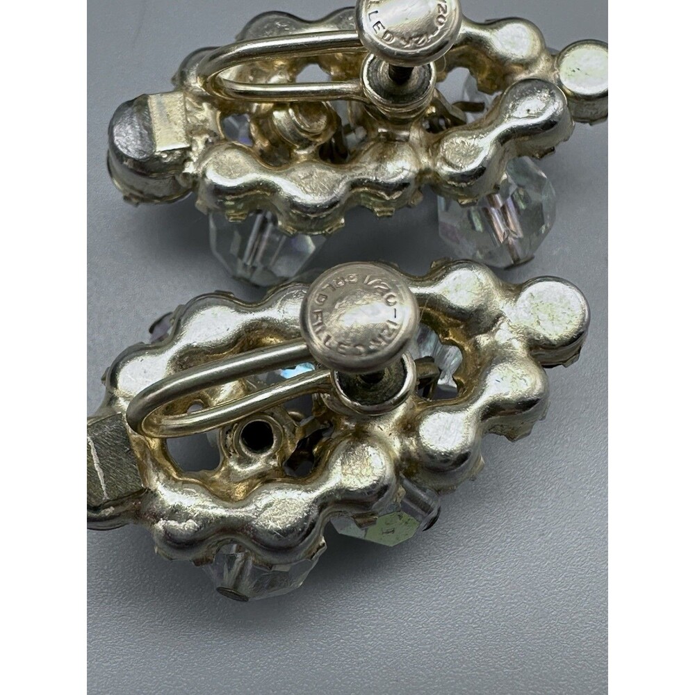 JULIANA D&E Earrings AB Crystal Bead Cha Cha Rhinestone W Modification - Picture 5 of 7
